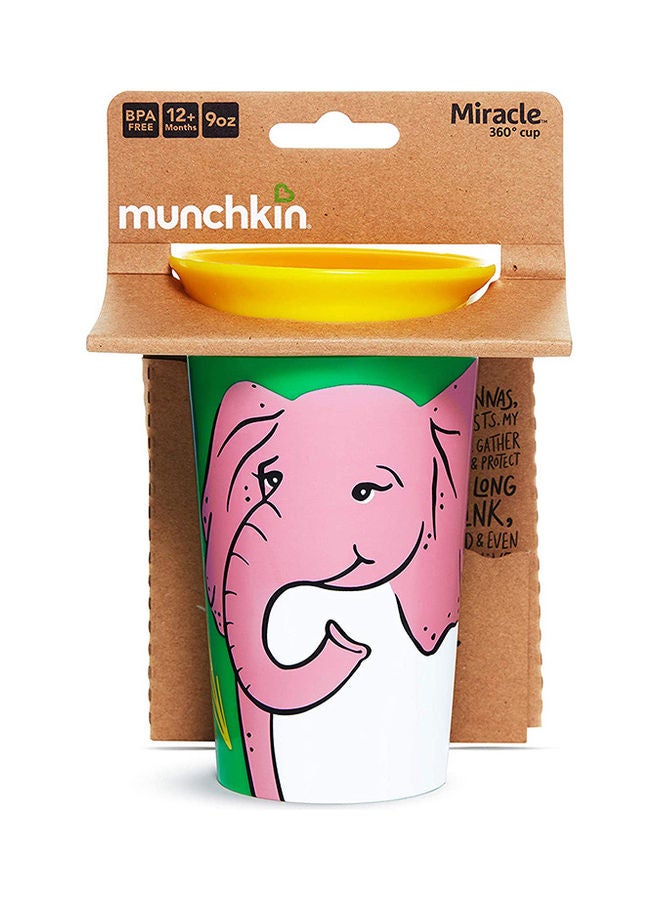 Munchkin - Miracle 360 Wildlove Sippy Cup 9 Oz / 266 Ml Elephant - Image 1