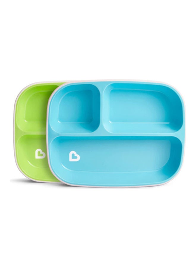Munchkin 4 Piece Splash Dining Set-Blue/Green  - Image 2