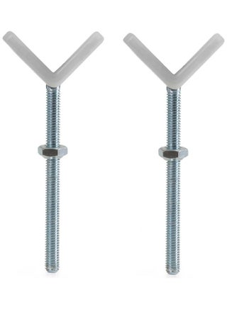 2 Pieces Y - Spindle For Hauck Safety Gates, Stair Gate Adaptor, Pressure Fit, Compatible With Autoclose N Stop, Open N Stop, Wood Lock, Close N Stop, Combinable With Extensions - White - v1683808467/N53405144A_1