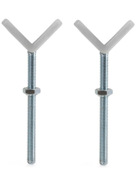 2 Pieces Y - Spindle For Hauck Safety Gates, Stair Gate Adaptor, Pressure Fit, Compatible With Autoclose N Stop, Open N Stop, Wood Lock, Close N Stop, Combinable With Extensions - White