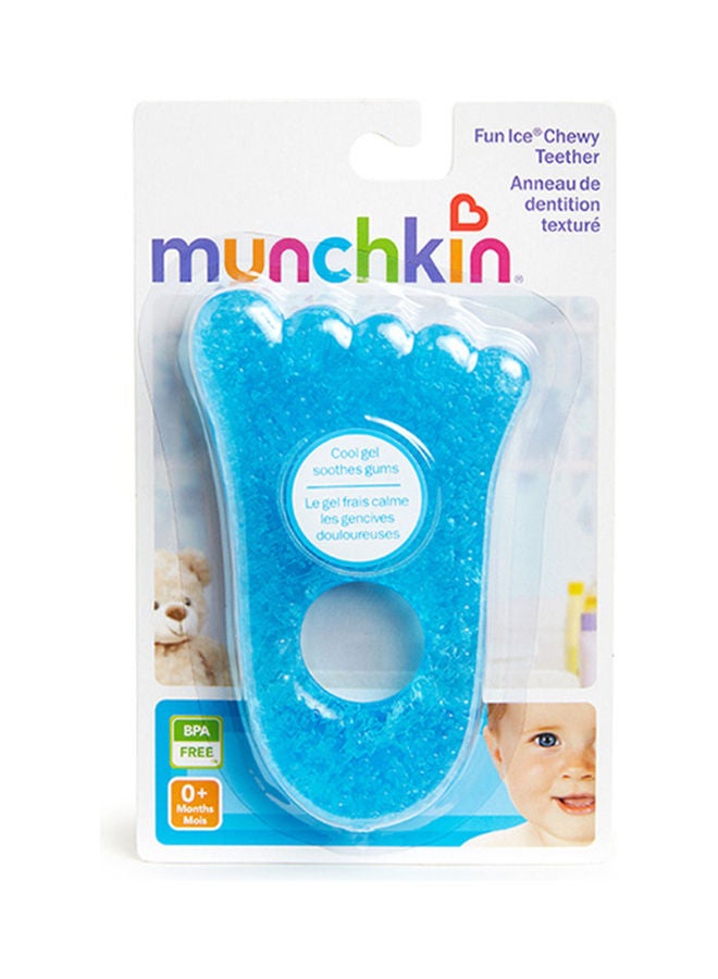 Munchkin Fun Ice Chewy Teether-Blue Foot  - Image 2