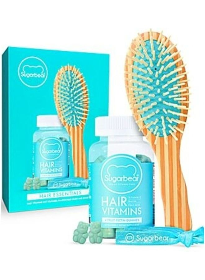 SugarBear - Vitamins 60 Gummies Hair Brush And 3 Ties - Image 1