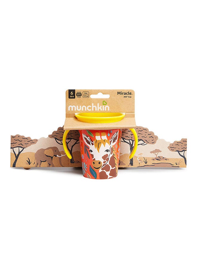 Munchkin - Miracle 360° Wildlove Trainer Cup 6oz/177ml Giraffe - Image 1