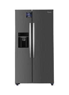 SUPER GENERAL 650 Liters Gross Side-By-Side Refrigerator-Freezer with Water Dispenser Digital Control  1 Year Warranty SGR870SBS Silver  - Image 1
