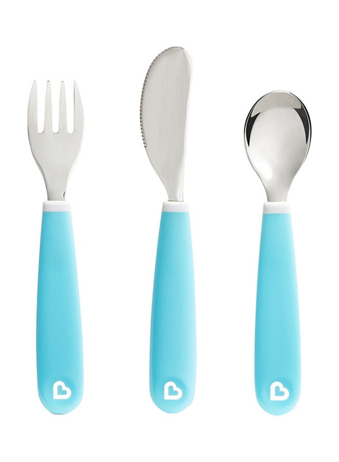 Splash Toddler Cutlery Set Fork, Knife & Spoon, Blue - v1683811976/N53405193A_1