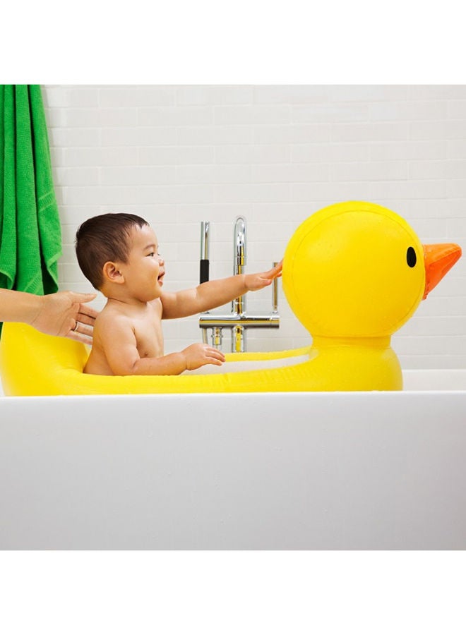 مونشكين حوض البط الأبيض الساخن القابل للنفخ، من 6 إلى 24 شهرًا، قطعة واحدة - Image 3