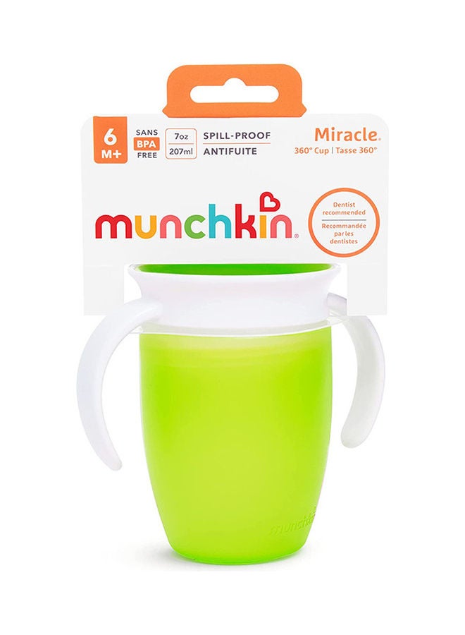 Munchkin Miracle 360 Trainer Cup 7 Ounce 1-pack Green - Image 2