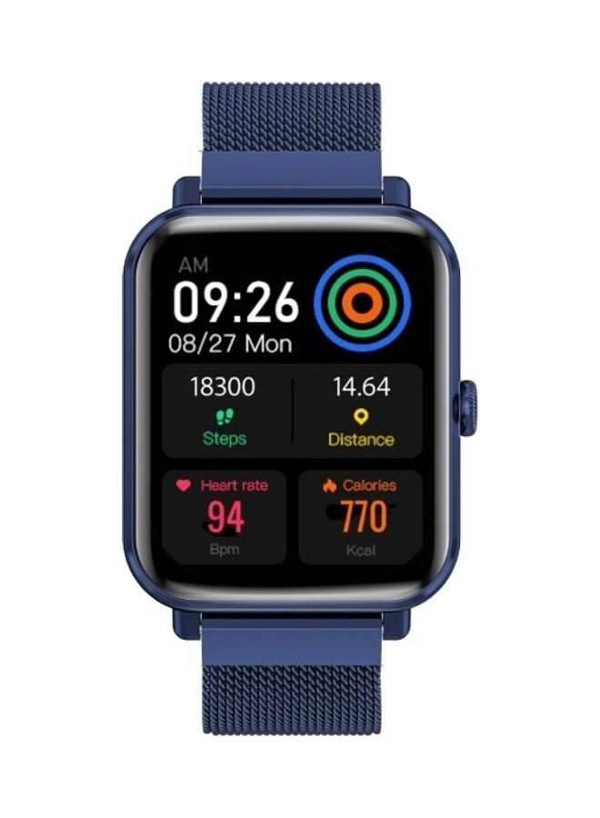PROMATE - Smart Watch, Bluetooth 5.3 Health and Fitness Tracker with Media Storage, 1.78” AMOLED Display, 20 Day Battery Life, 37 Sports Modes and IP68 Water Resistance for iPhone 14, Galaxy S22, ProWatch-M18.B BLUE - Image 1