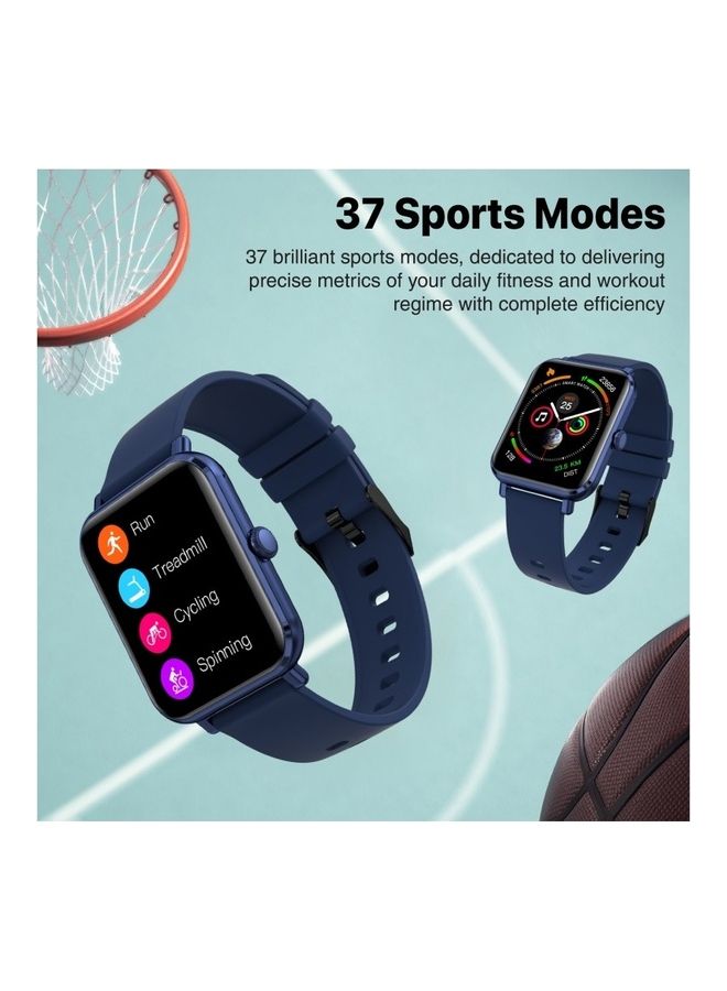 PROMATE - Smart Watch, Bluetooth 5.3 Health and Fitness Tracker with Media Storage, 1.78” AMOLED Display, 20 Day Battery Life, 37 Sports Modes and IP68 Water Resistance for iPhone 14, Galaxy S22, ProWatch-M18.B BLUE - Image 1