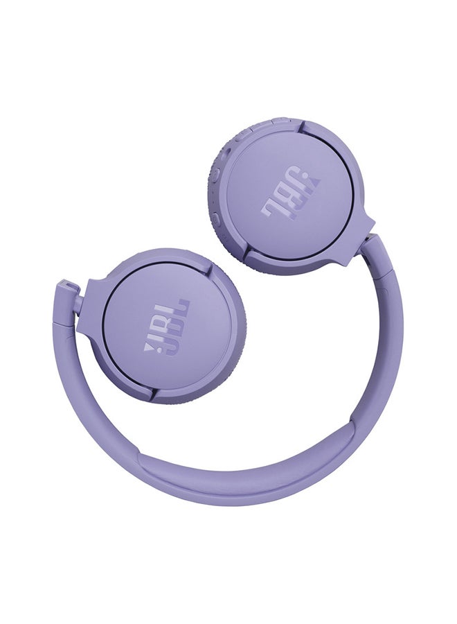 Tune 670 Adaptive Noice Cancelling Wireless On Ear Headphones Pure Bass Sound 70H Battery With Smart Ambient Bluetooth Purple - v1683825985/N53404591A_7