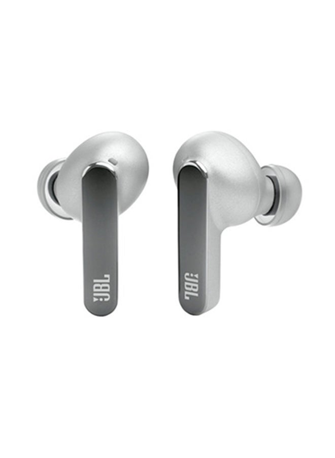 JBL Live Pro 2 Wireless Noise Cancelling Earbuds Oval Tubestm For Better Comfort Isolation Bass Dual Connect And Sync With Multi Point Connection Silver - Image 2