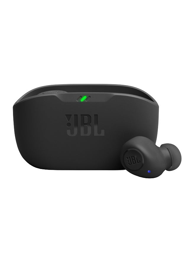 JBL Wave Buds True Wireless Earbuds Deep Bass Sound Comfortable Fit Up To 32 8H Plus 24H Total Hours Of Battery Life With Speed Charging Hands Free Calls With Voiceaware Water And Dust Resistant Black  - Image 1