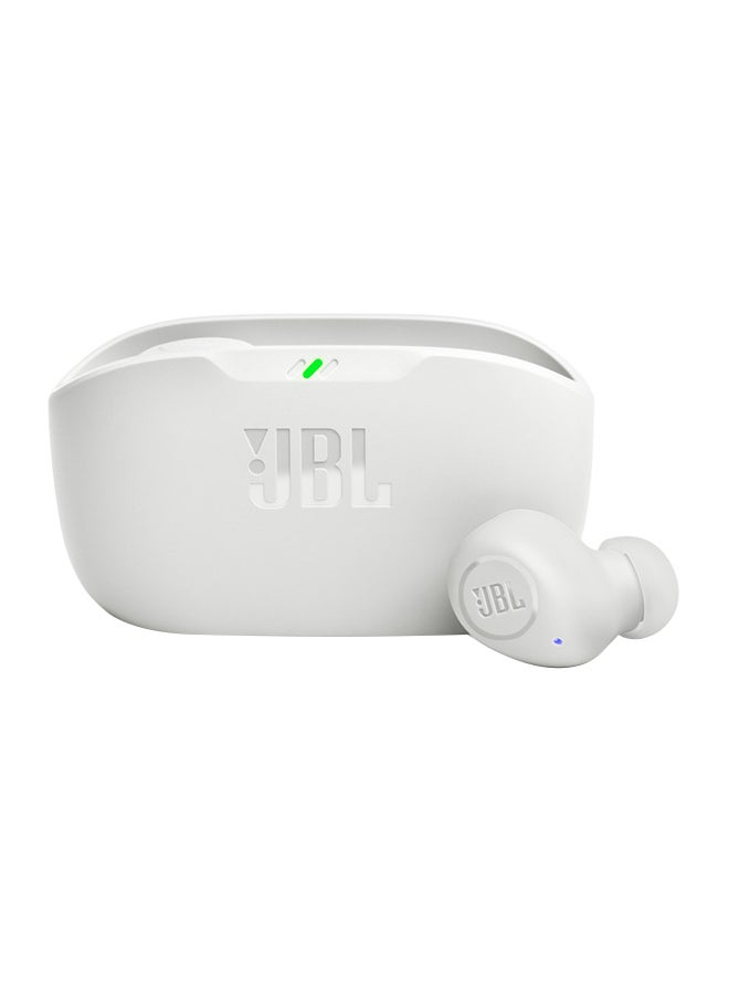 JBL Wave Buds True Wireless Earbuds Deep Bass Sound Comfortable Fit Up To 32 8H Plus 24H Total Hours Of Battery Life With Speed Charging Hands Free Calls With Voiceaware Water And Dust Resistant White 