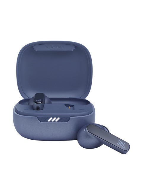 Live Pro 2 Wireless Noise Cancelling Earbuds 40 10 Plus 30 Hours Of Playback With Wireless Charging True Adaptive With Smart Ambient Oval Tubestm For Better Comfort Blue