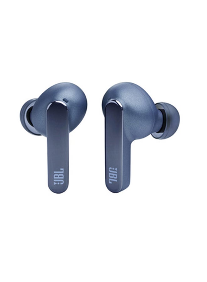 JBL - Live Pro 2 Wireless Noise Cancelling Earbuds 40 10 Plus 30 Hours Of Playback With Wireless Charging True Adaptive With Smart Ambient Oval Tubestm For Better Comfort Blue - Image 1
