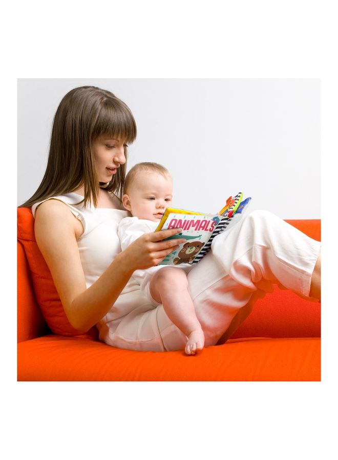 Moon Cloth Book for Baby – Educational Toy Animal Book with Detachable Clip-Animals  - Image 4