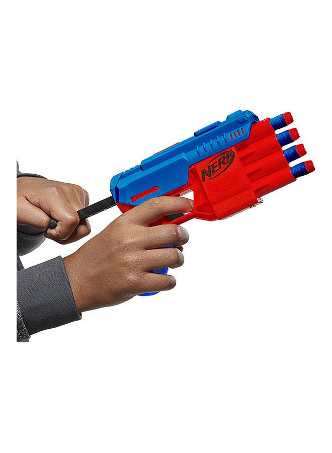 نيرف مسدس ألفا سترايك كلو QS-4 - 4 سهام ناسفة - تتضمن 4 سهام إسفنجية رسمية من النخبة - سهلة التحميل والتجهيز والإطلاق - Image 4