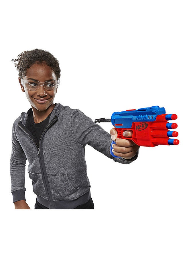 نيرف مسدس ألفا سترايك كلو QS-4 - 4 سهام ناسفة - تتضمن 4 سهام إسفنجية رسمية من النخبة - سهلة التحميل والتجهيز والإطلاق - Image 5