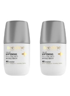Pack Of 2 Natural Whitening Roll On Deodorant Invisible Touch 100ml