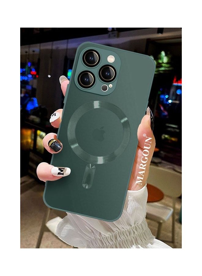 MARGOUN iPhone 14 Pro Max Cover With Magsafe Built In High Grade TPU Green - Image 3