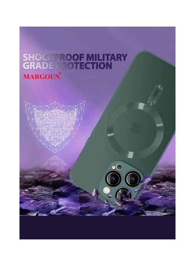MARGOUN iPhone 14 Pro Max Cover With Magsafe Built In High Grade TPU Green - Image 5