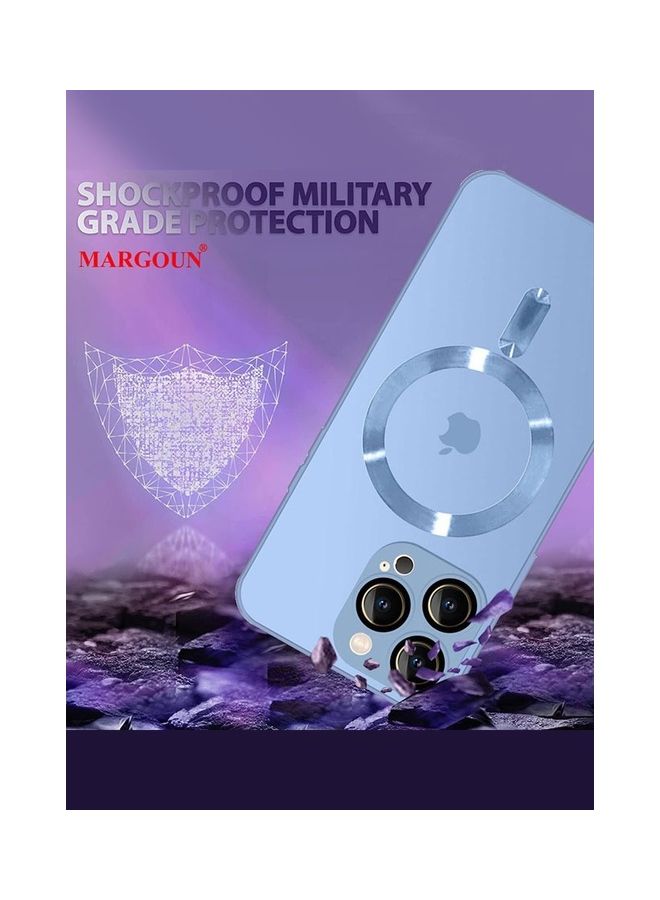 MARGOUN iPhone 14 Pro Max Cover With Magsafe Built In High Grade TPU Blue - Image 5
