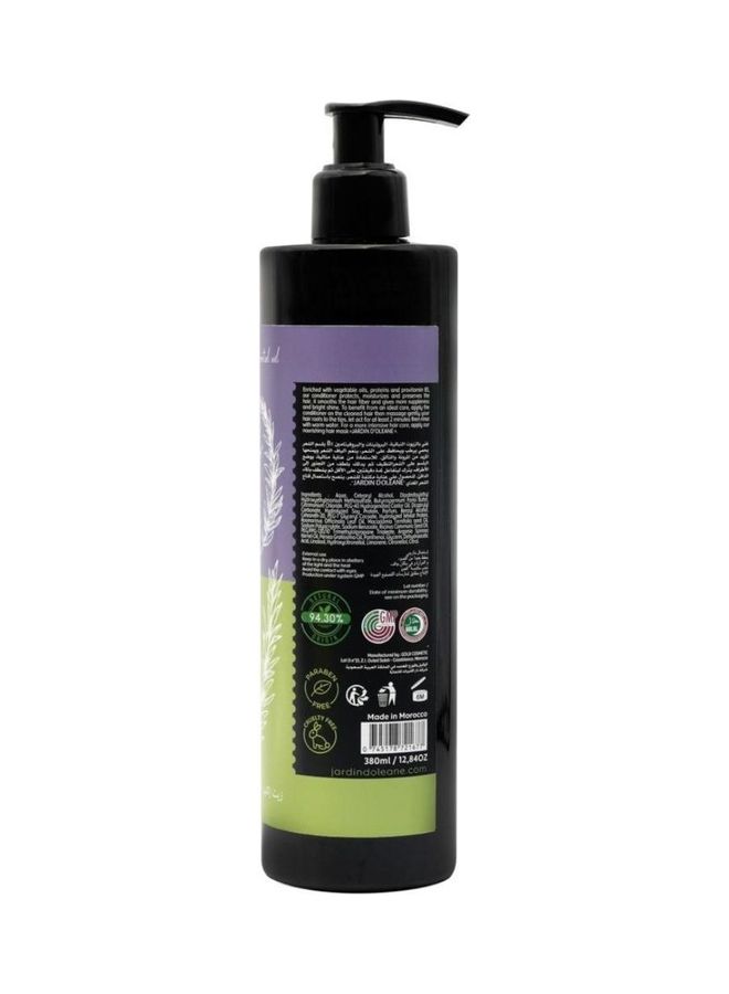 JARDIN D OLEANE Rosmary Essential Oil Conditioner With Argan Oil, Shea Butter, Castor Oil & Proteins Provitamine Multicolour 380ml  - Image 2