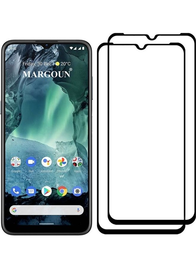 مارجون 2 Pack For Nokia G11 Tempered Glass Screen Protector Full Glue Back Clear - Image 2
