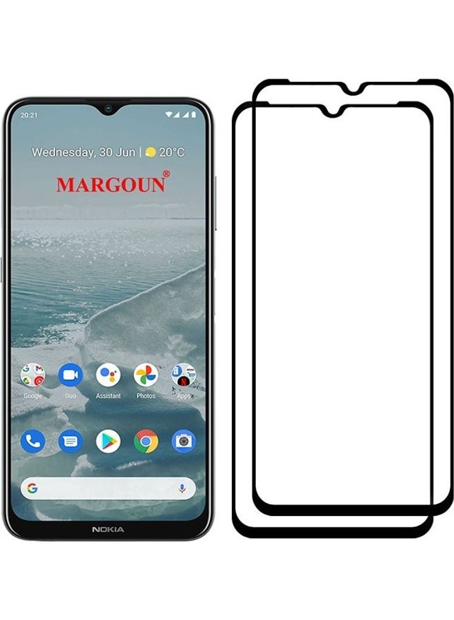 MARGOUN 2 Pack For Nokia G20 Tempered Glass Screen Protector Full Glue Back Clear - Image 3