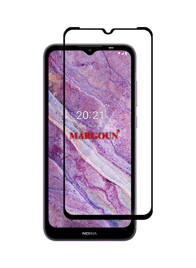 مارجون Nokia C10 Tempered Glass Screen Protector Full Glue Back Clear - Image 2