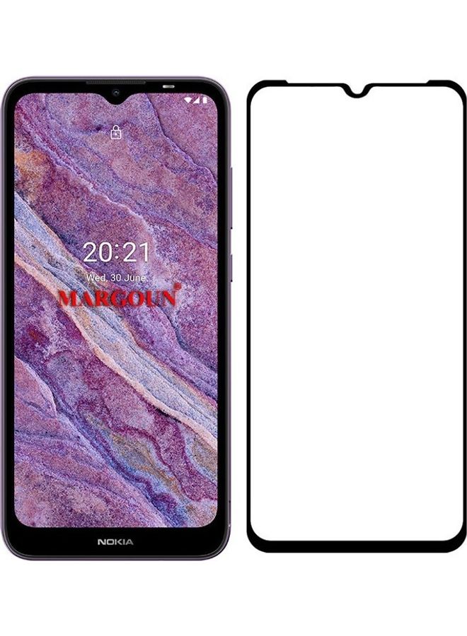 مارجون Nokia C10 Tempered Glass Screen Protector Full Glue Back Clear - Image 3