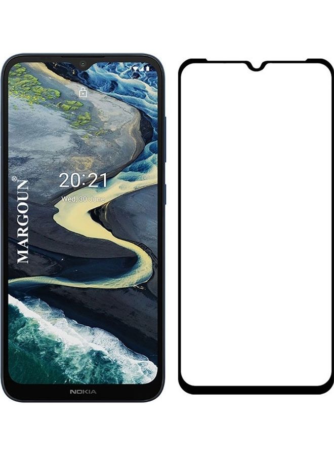 مارجون Nokia C20 Plus Tempered Glass Screen Protector Full Glue Back Clear - Image 2