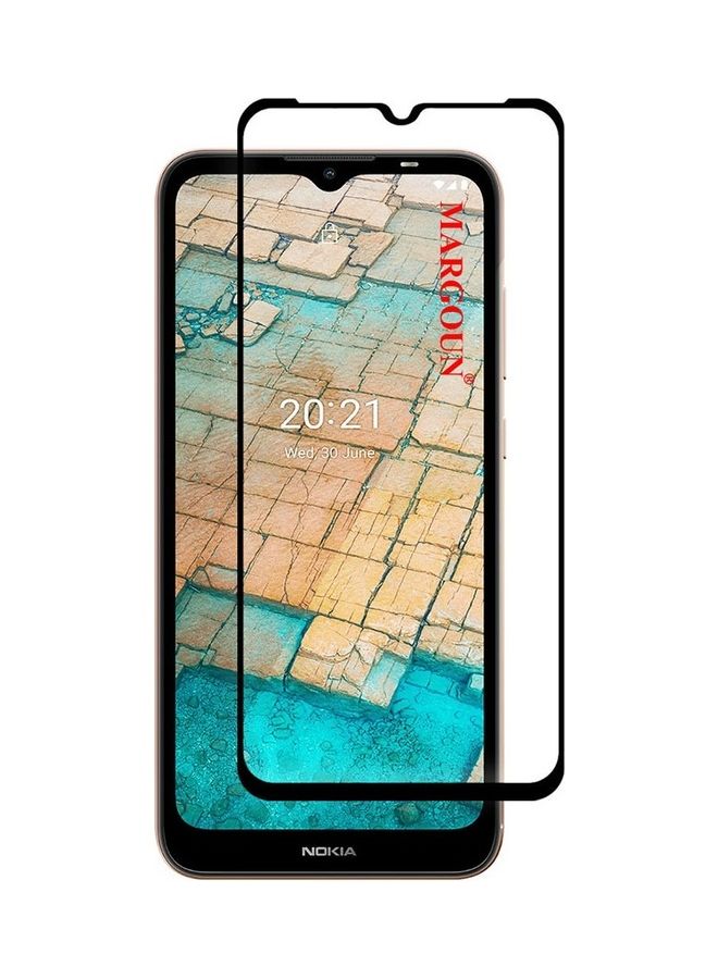 مارجون Nokia C20 Tempered Glass Screen Protector Full Glue Back Clear - Image 2