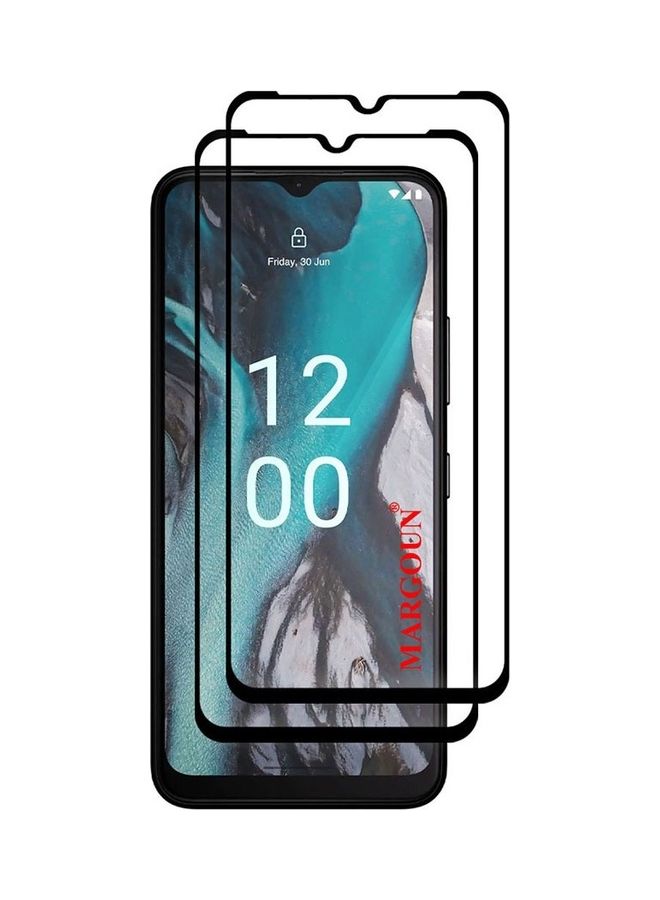 MARGOUN 2 Pack For Nokia C32 Tempered Glass Screen Protector Full Glue Back Clear - Image 3
