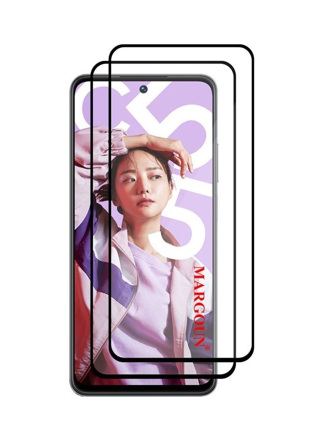 مارجون - 2 Pack For Realme C55 Tempered Glass Screen Protector Full Glue Back Clear - Image 1