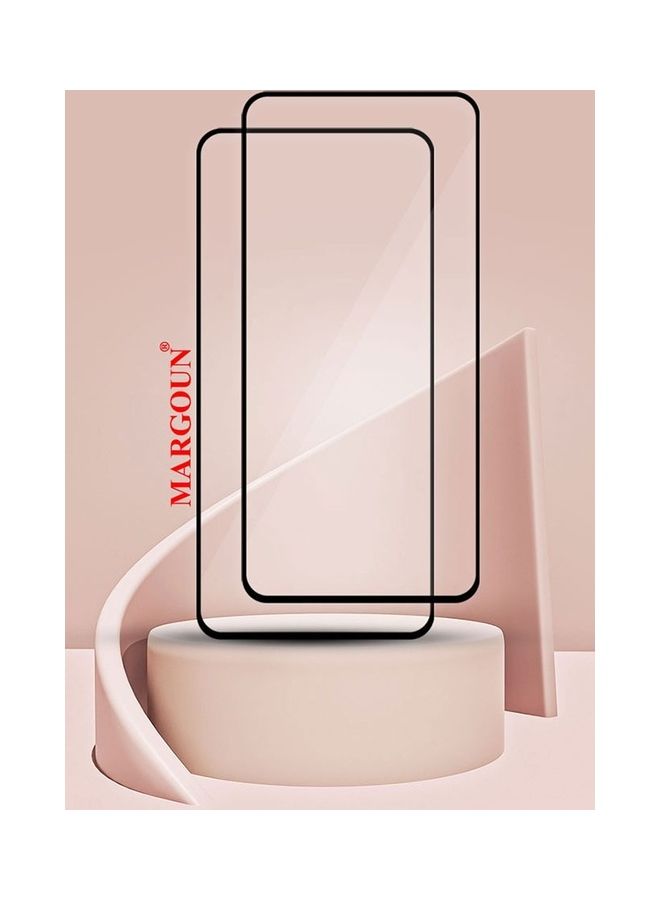 مارجون - 2 Pack For Realme C55 Tempered Glass Screen Protector Full Glue Back Clear - Image 1