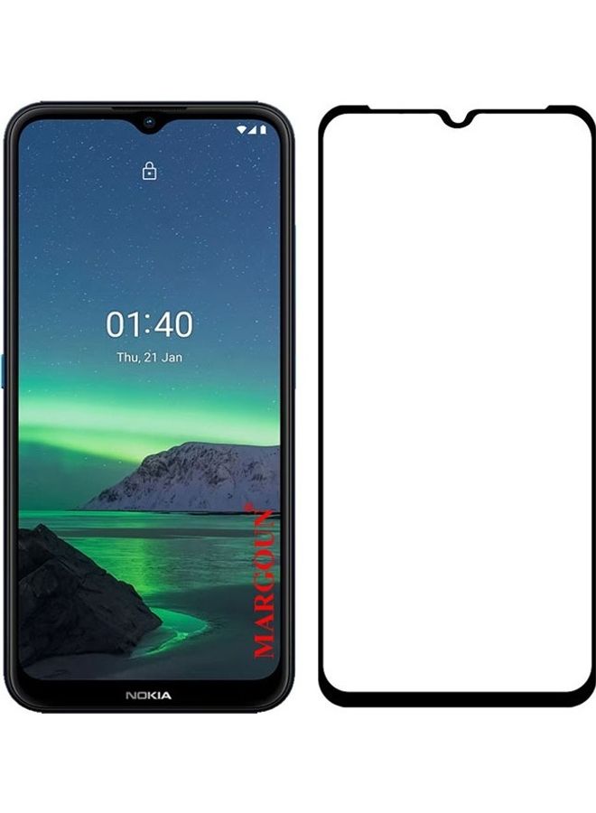مارجون Nokia 1.4 Tempered Glass Screen Protector Full Glue Back Clear - Image 3
