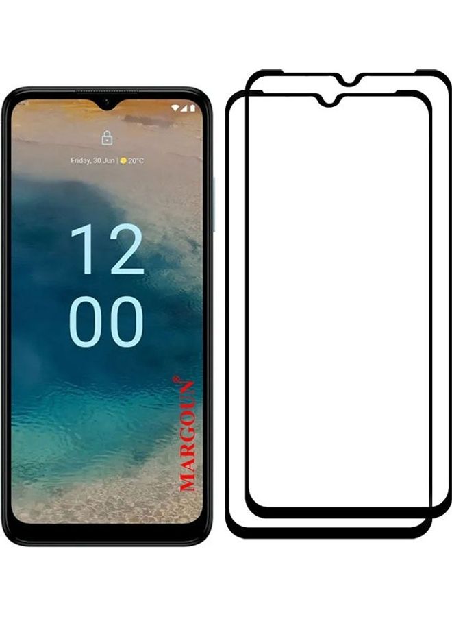 مارجون 2 Pack For Nokia G22 Tempered Glass Screen Protector Full Glue Back Clear - Image 2