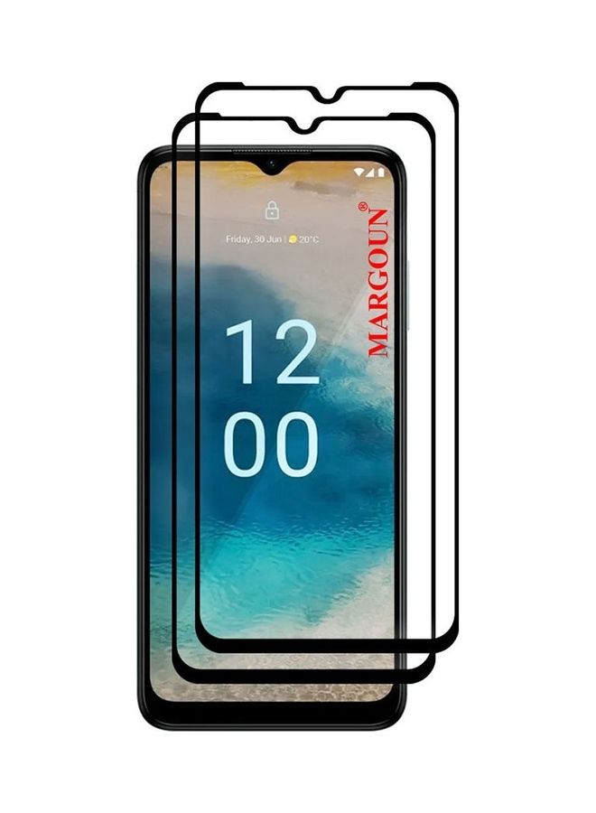 مارجون 2 Pack For Nokia G22 Tempered Glass Screen Protector Full Glue Back Clear - Image 3