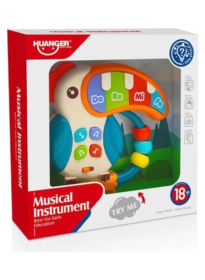 هوانجر Musical Instrument Electronic Baby Toys Cute Parrot Piano With Light And Music  - Image 2