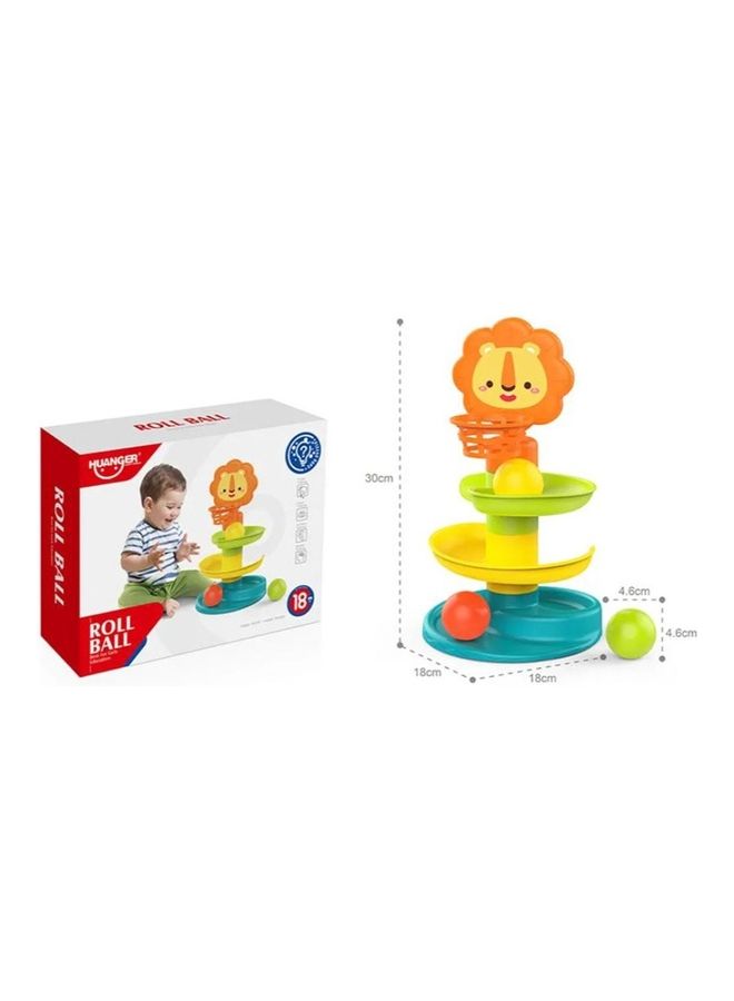 HUANGER Children Toys Happy Puzzle Rolling Ball High Quality Activity Lion Basket Track Conducive To Growth Roll - Image 2