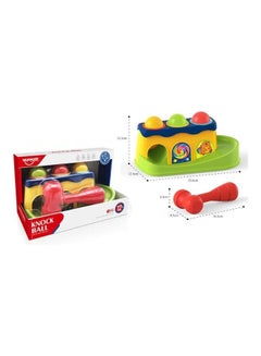 هوانجر Kids Educational Colorful Knock Ball Piling Platform Plastic Hammer Baby Toys  - Image 1