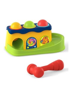 هوانجر Kids Educational Colorful Knock Ball Piling Platform Plastic Hammer Baby Toys  - Image 3