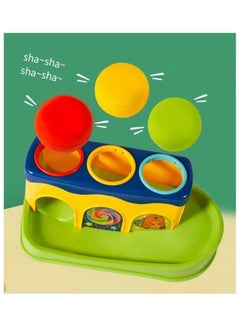 هوانجر Kids Educational Colorful Knock Ball Piling Platform Plastic Hammer Baby Toys  - Image 4