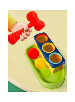 هوانجر Kids Educational Colorful Knock Ball Piling Platform Plastic Hammer Baby Toys  - Image 5