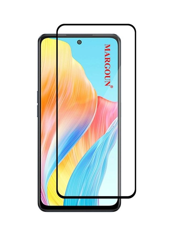 MARGOUN Oppo A1 Tempered Glass Screen Protector Full Glue Back Clear - Image 2