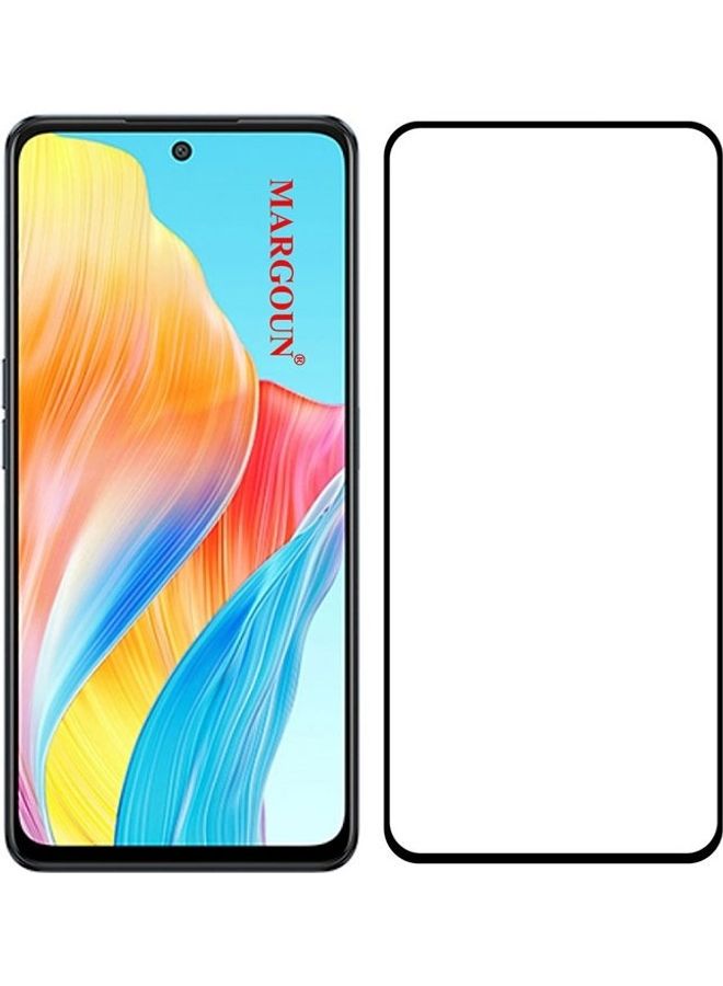 MARGOUN Oppo A1 Tempered Glass Screen Protector Full Glue Back Clear - Image 3