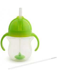 Munchkin Click Lock Tip and Sip Weighted Flexi Straw Trainer Cup (7 Oz/207 Ml Green)  - Image 3