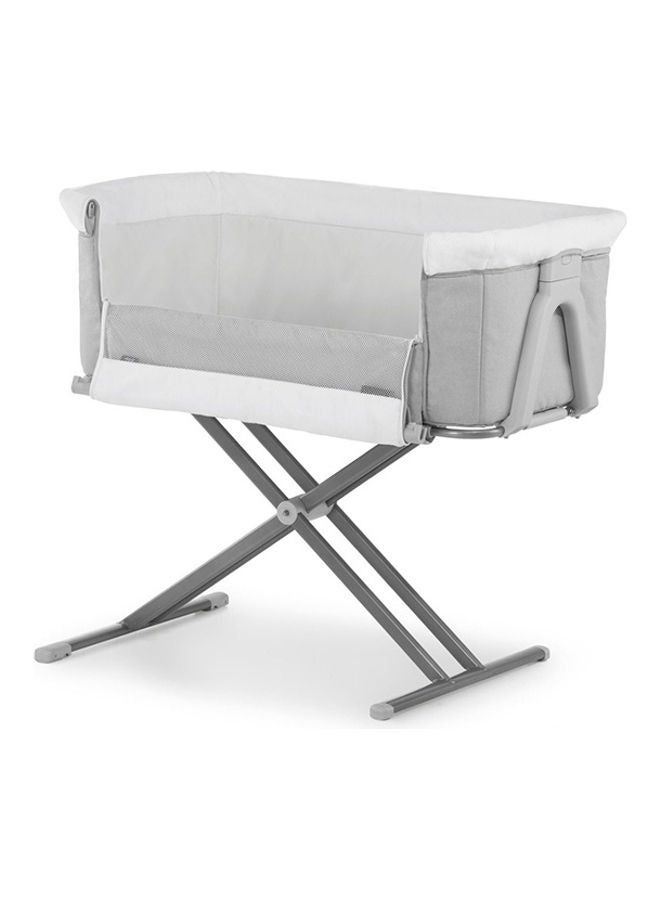 hauck Face To Me 2 Bedside Travel Cot, Melange Grey  - Image 2