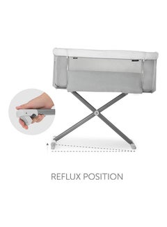 hauck Face To Me 2 Bedside Travel Cot, Melange Grey  - Image 5